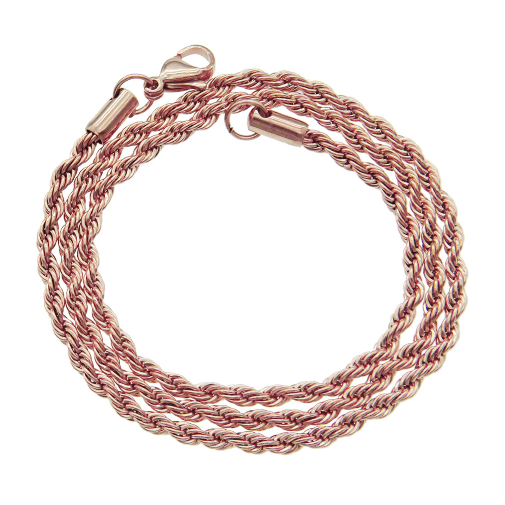 Fashion Steel Titanium Twist Necklace