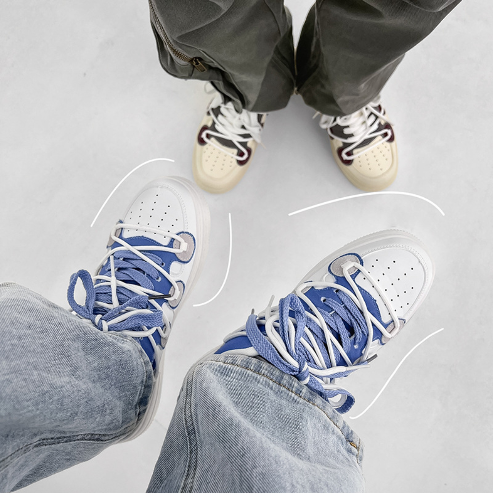 Trendy Street Stitching Couple Casual Sneakers