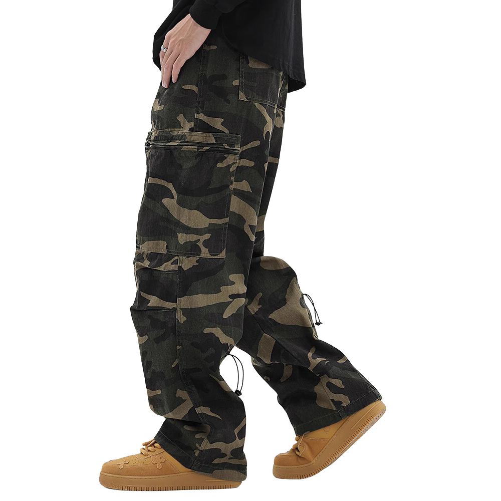 Hip Hop Camouflage Straight Jeans