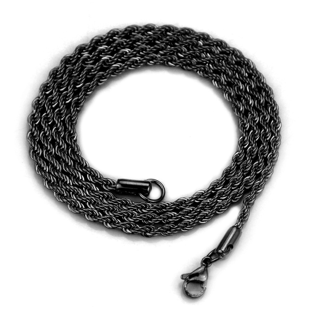 Fashion Steel Titanium Twist Necklace