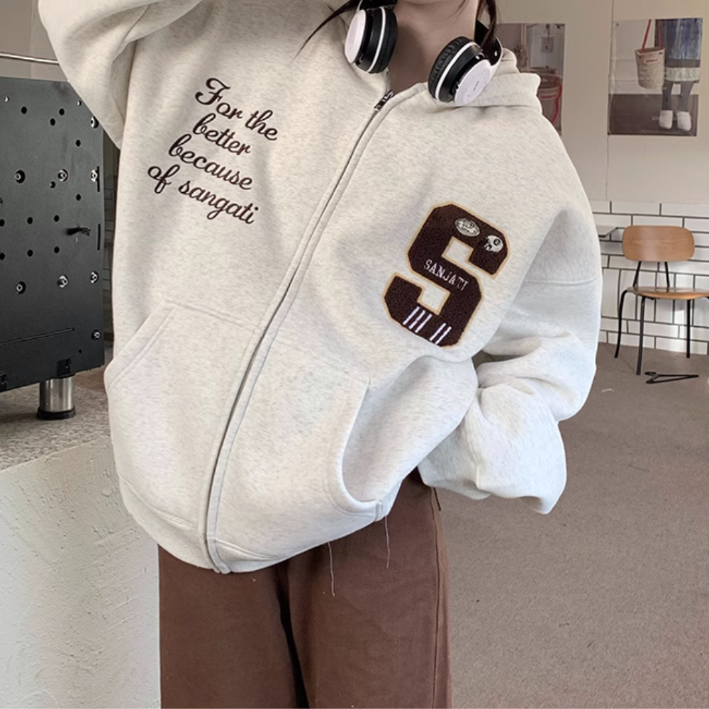 American S Flocked Jacquard Hoodie