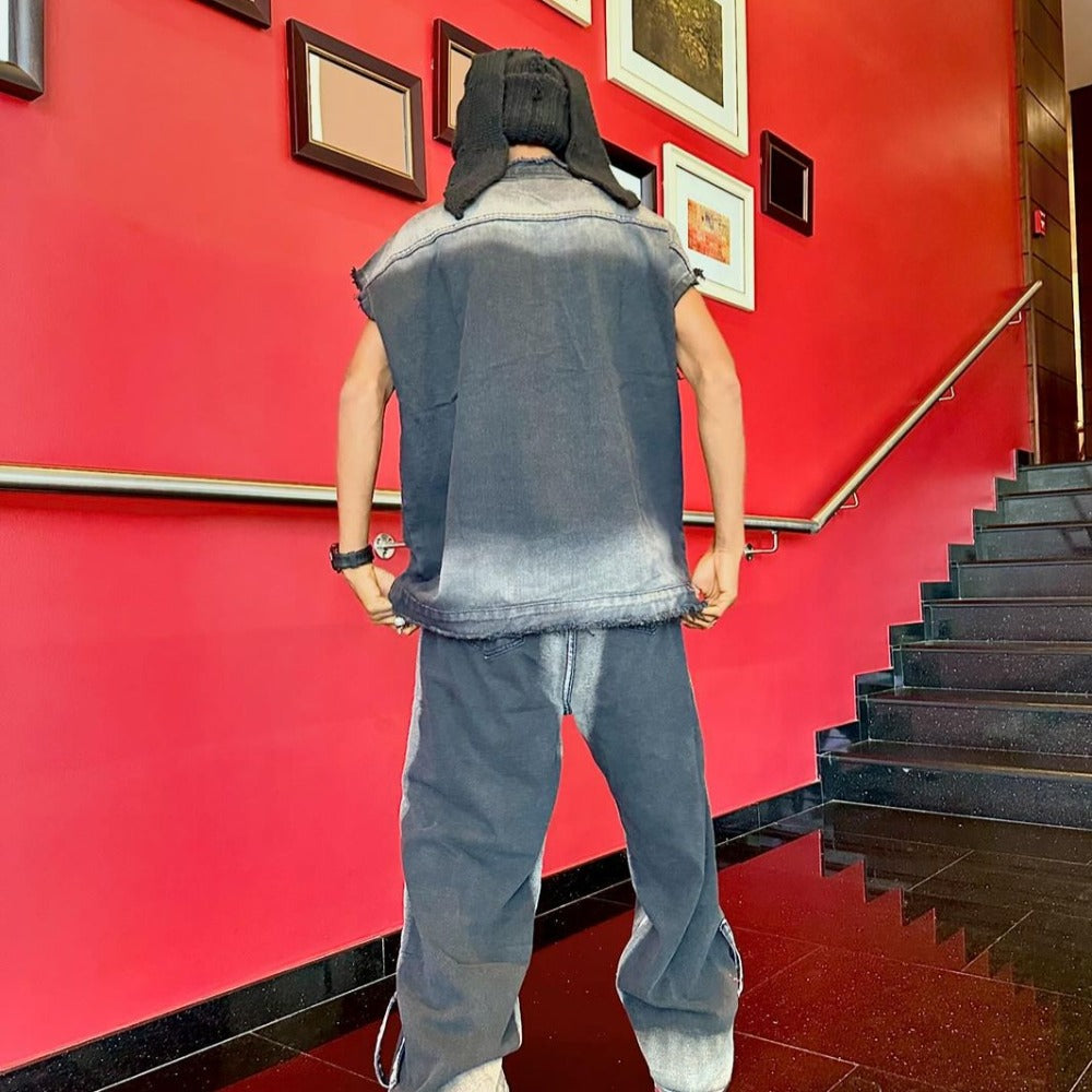 Street Solid Color Rabbit Knitted Hat