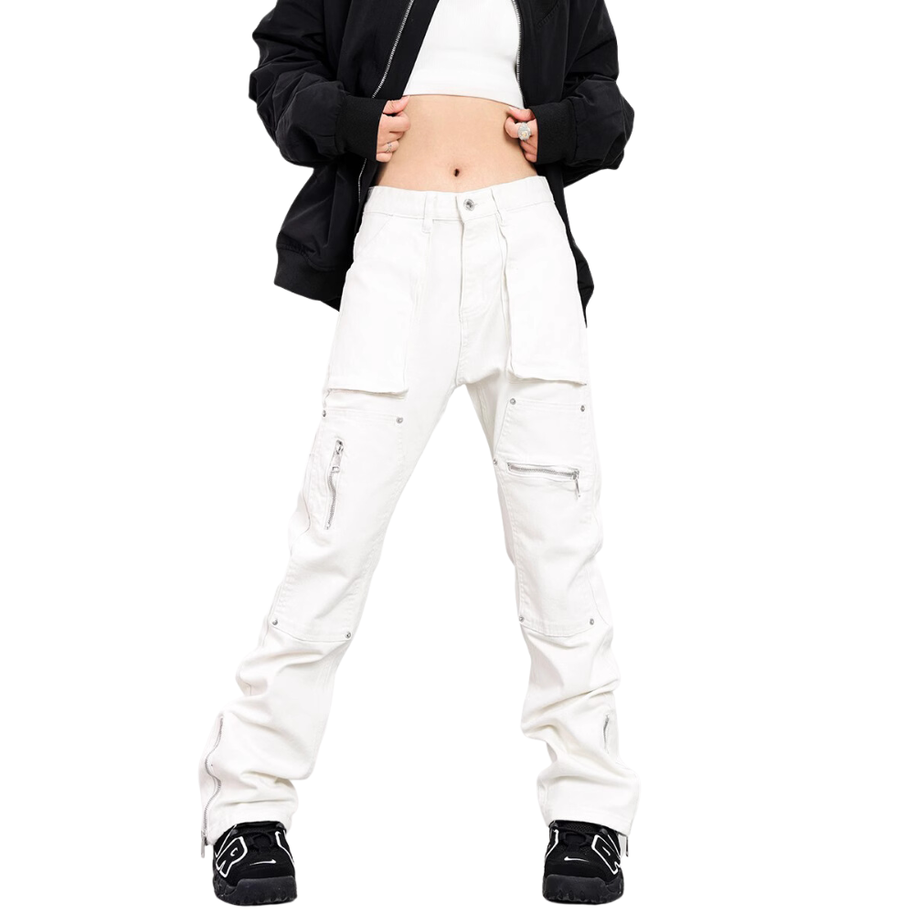 American Multi-Pocket Stud Jeans