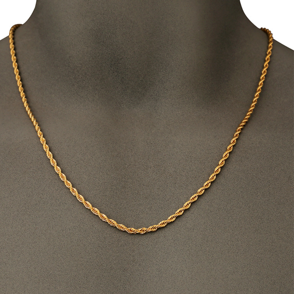 Fashion Steel Titanium Twist Necklace