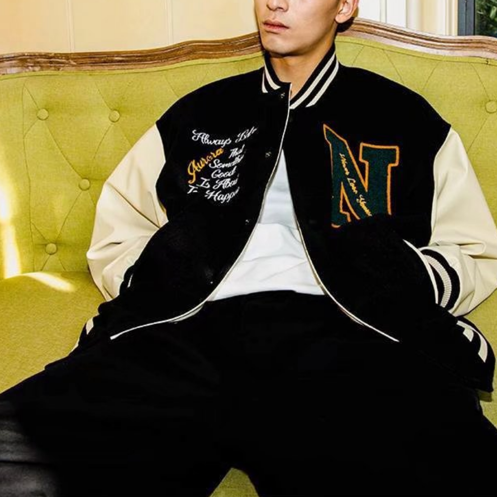 Classic Book Comfort Panel Varsity Jacket