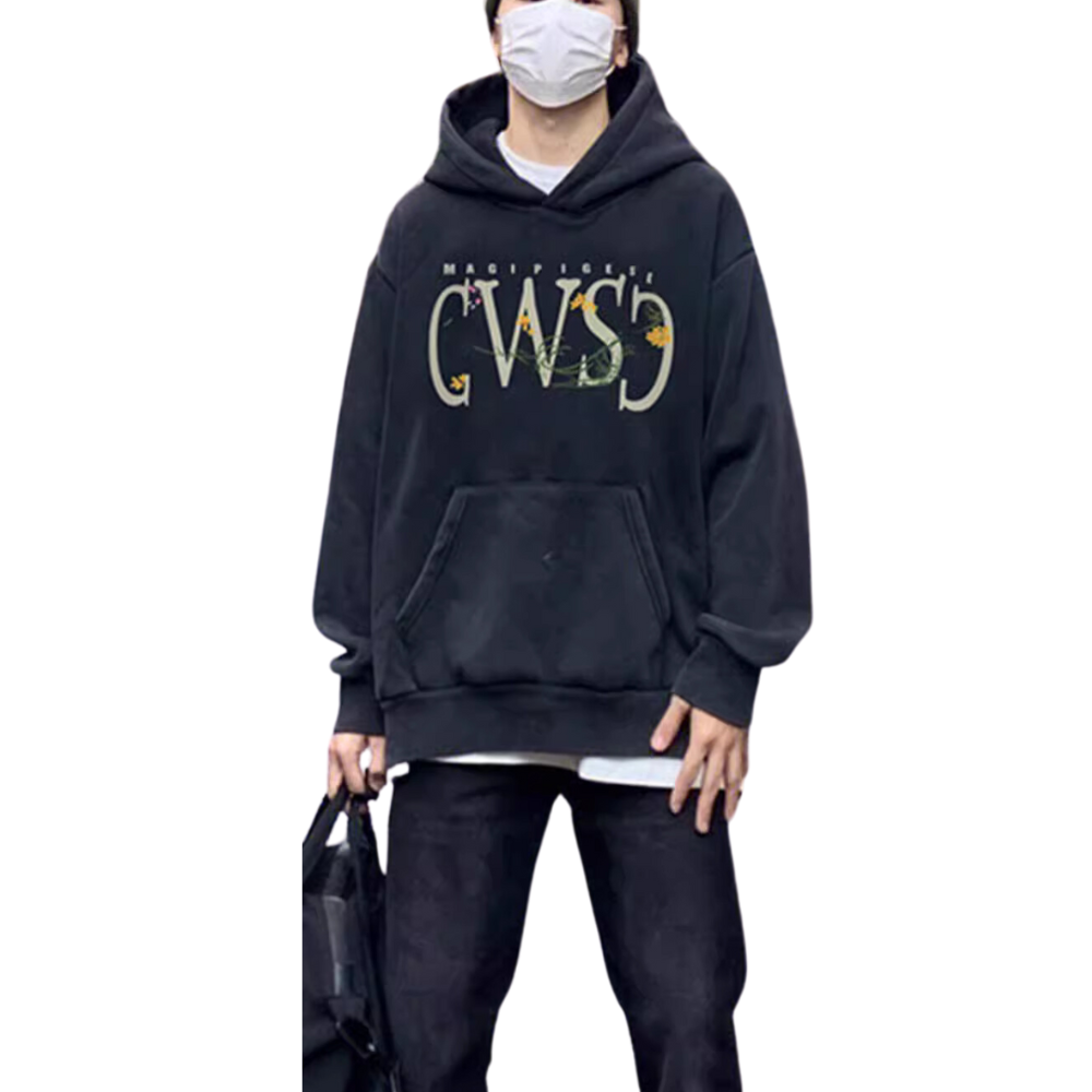 Hip Hop Rejuvenated Skull Print Hoodie
