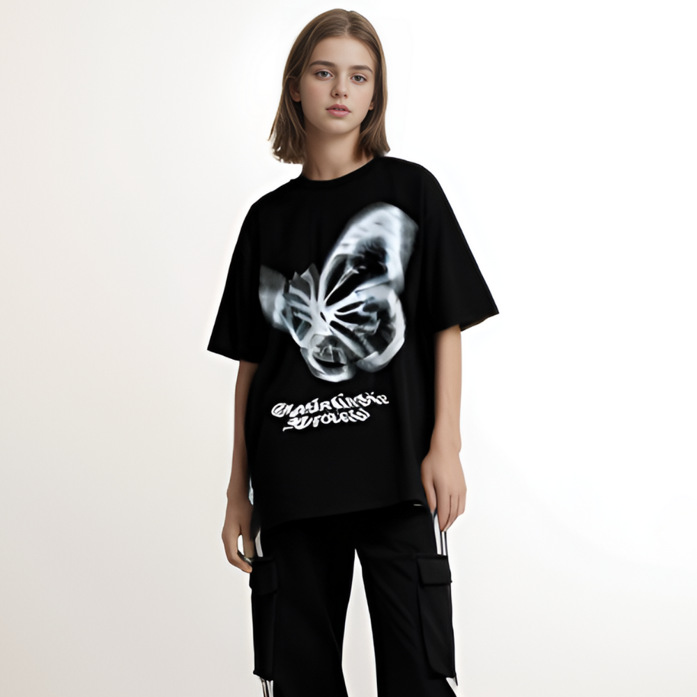 American Vertigo Butterfly Suede T-Shirt