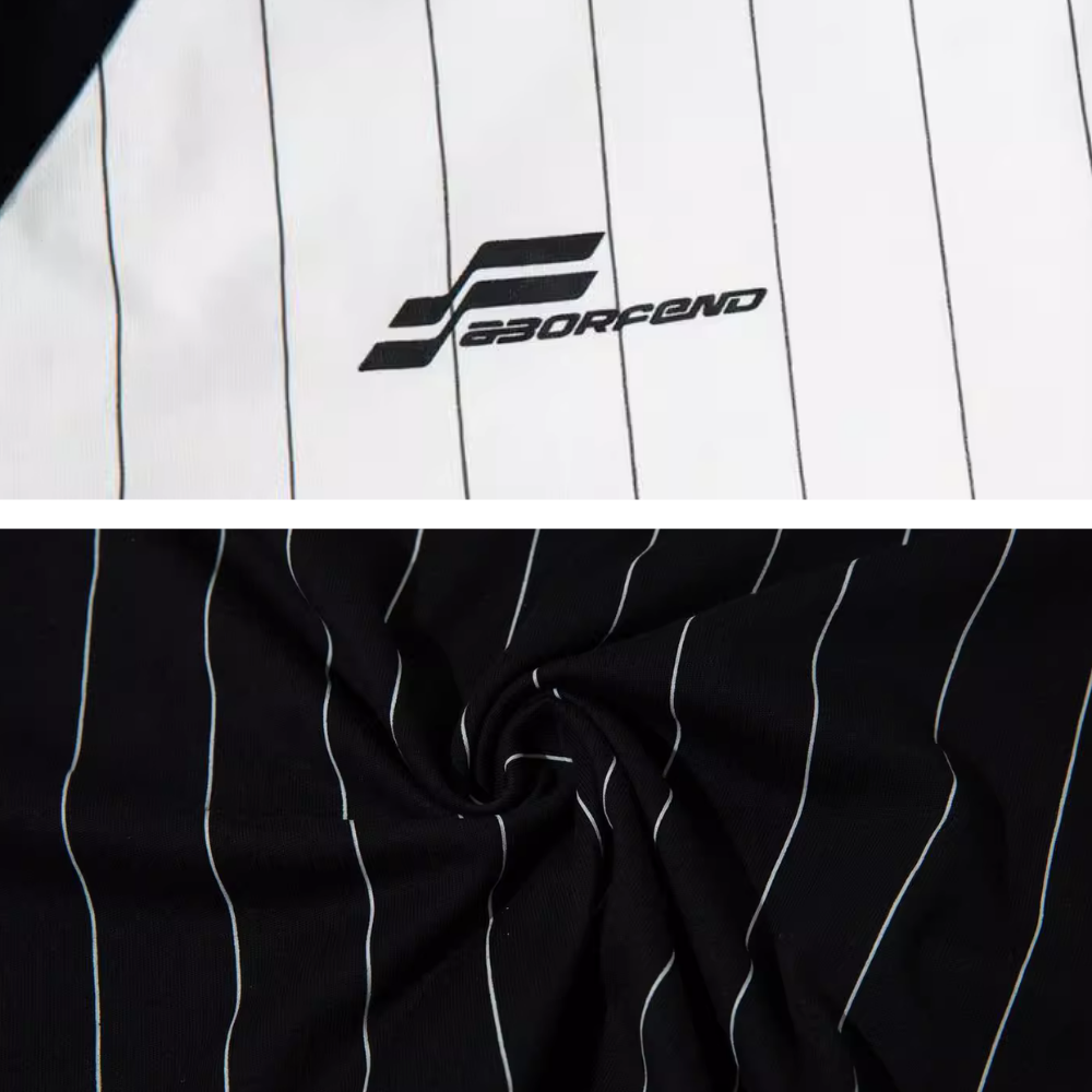 American Loose EmbroidEred Lapel T-shirt