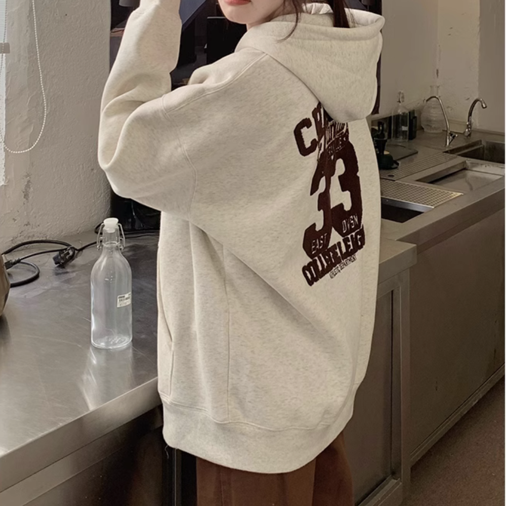 American S Flocked Jacquard Hoodie