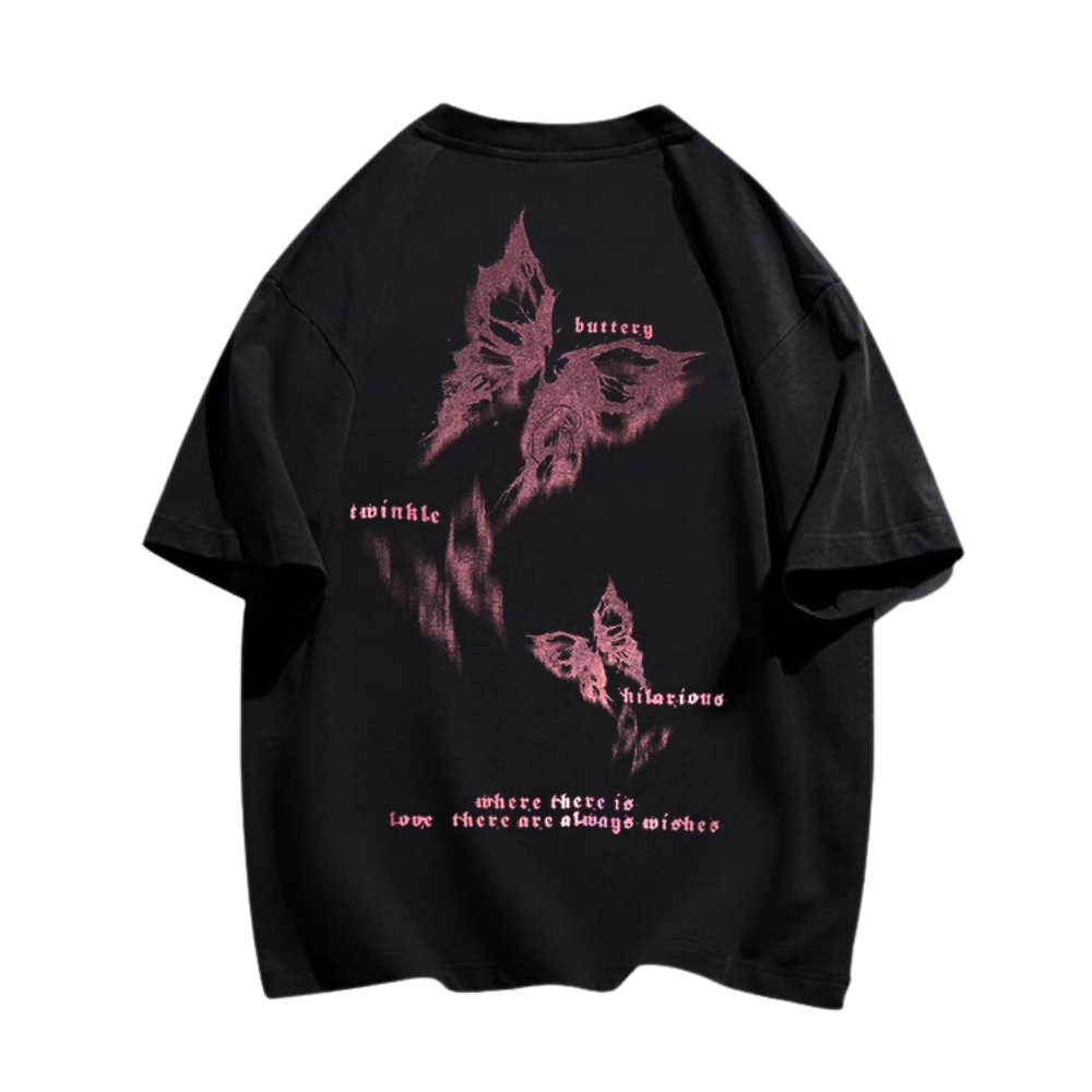 Dark Psychedelic Butterfly T-shirt