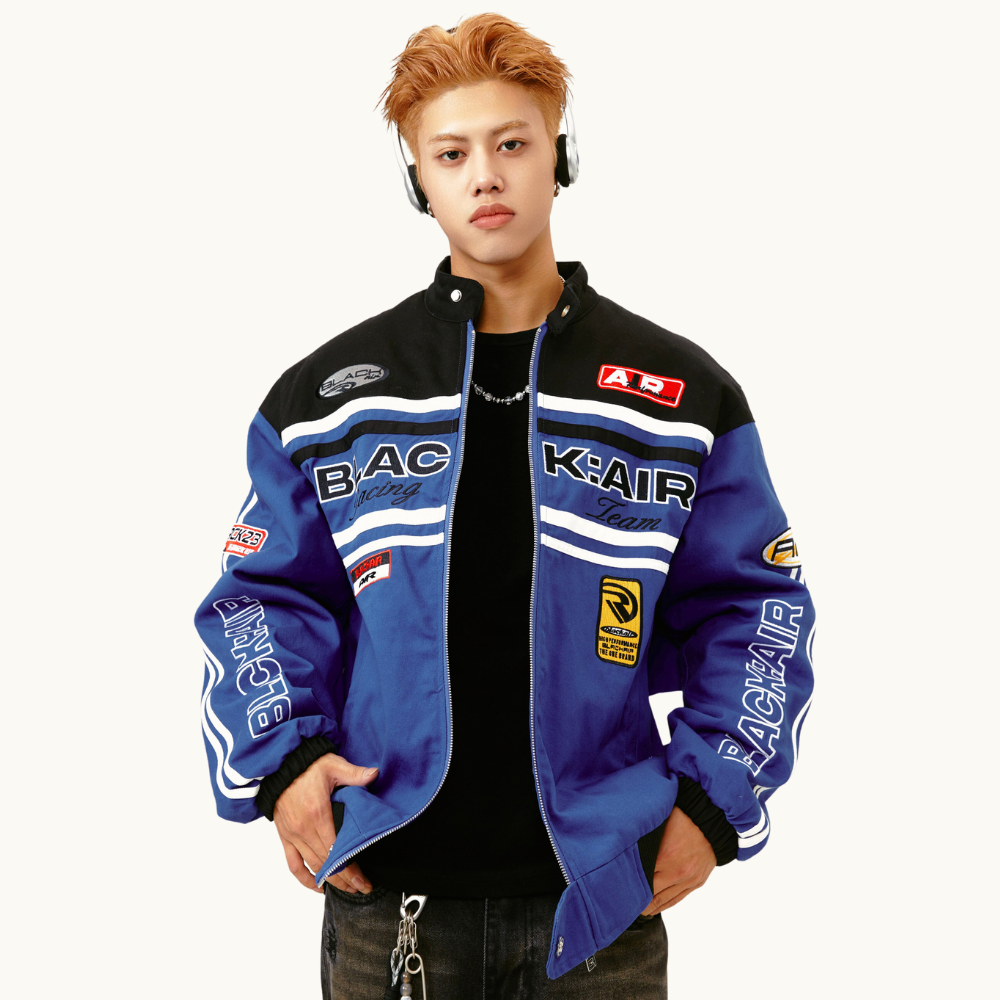 Motorcycle Style high street stand-up Jacket