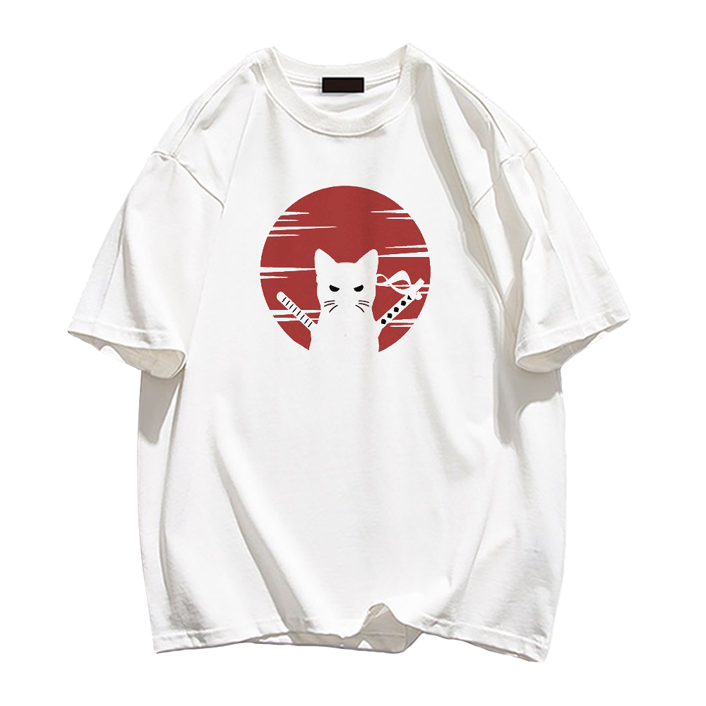 Red Sun Black Cat T-shirt