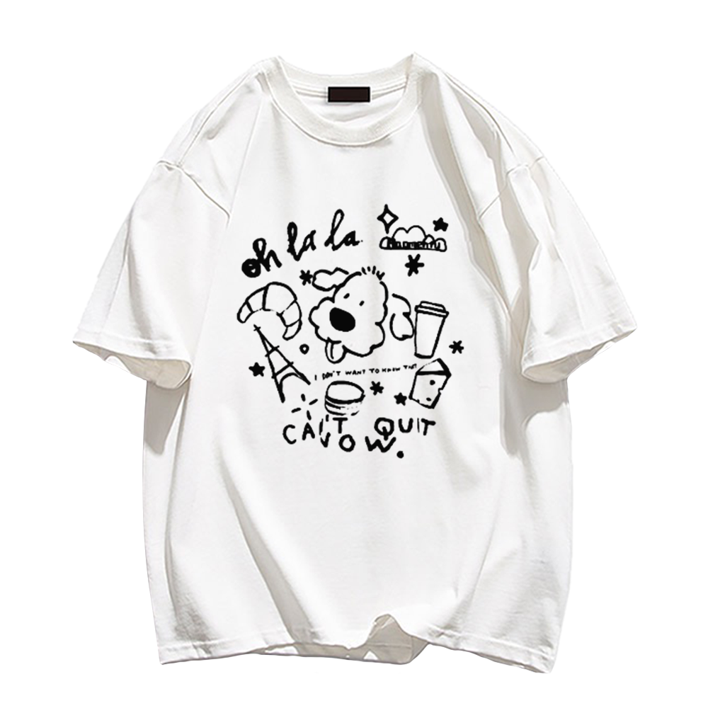 Cute Cartoon Print T-Shirt