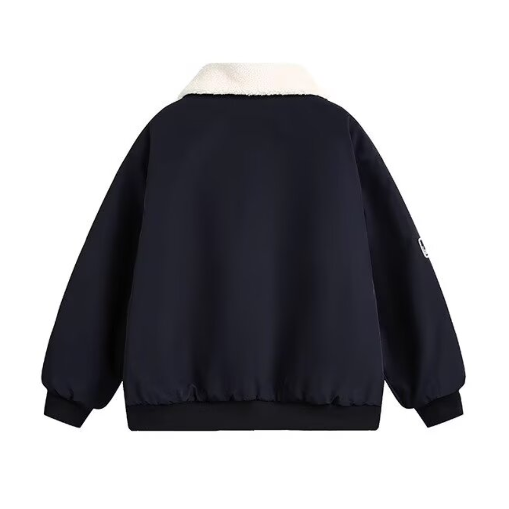 OOC' Old-School Fur Collar Sherpa Jacket Coat