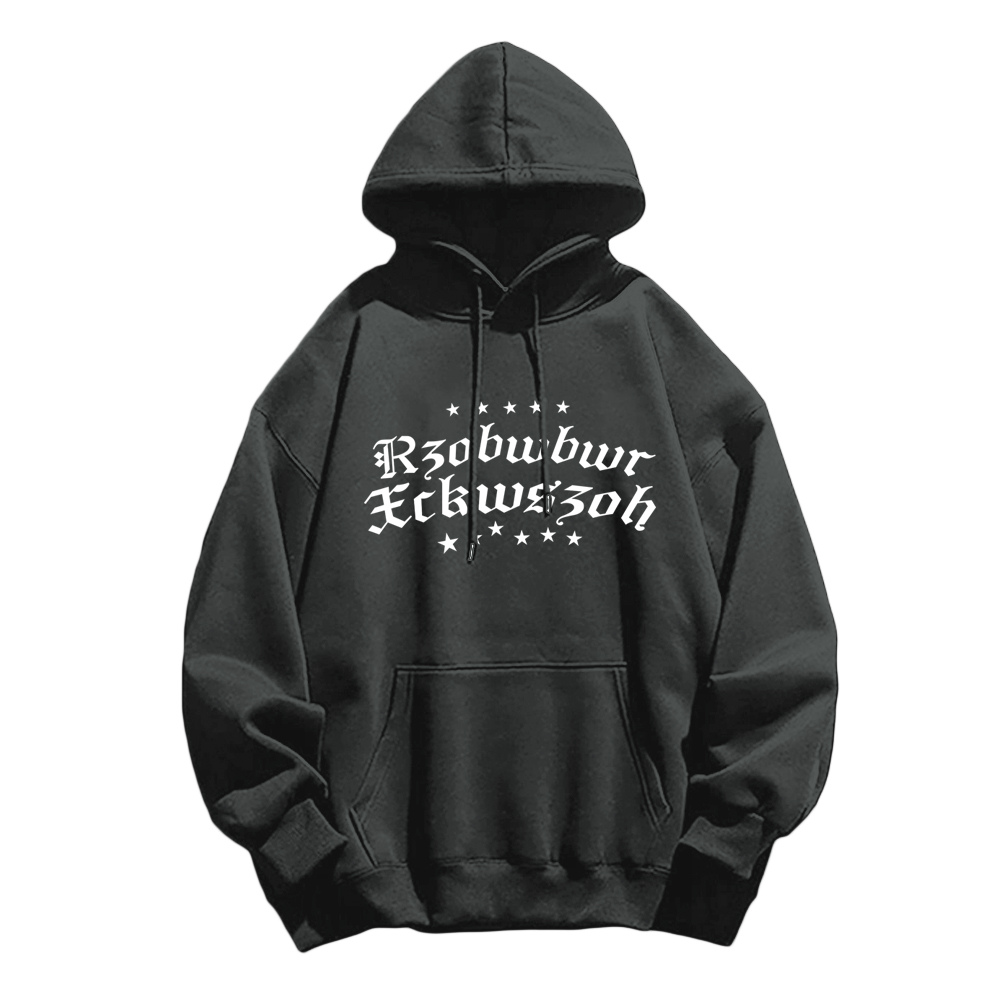 Street Christian Pattern Graphic Hoodie