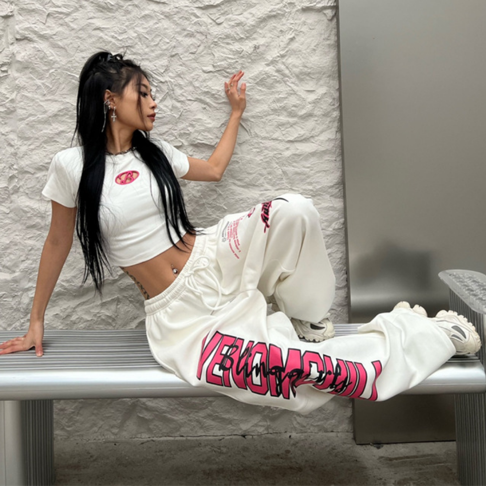 Women's Classic Letter Drawstring Sweatpants