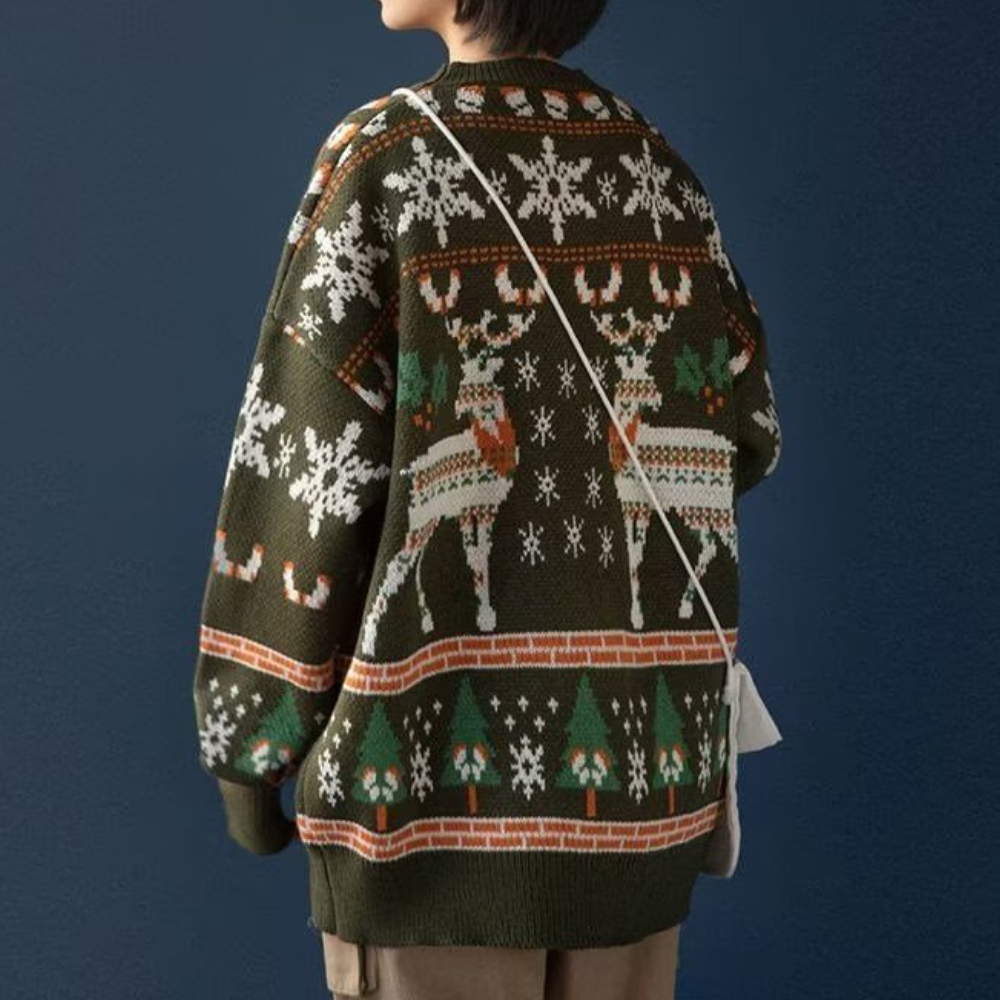 Christmas Elk Knitted Sweater