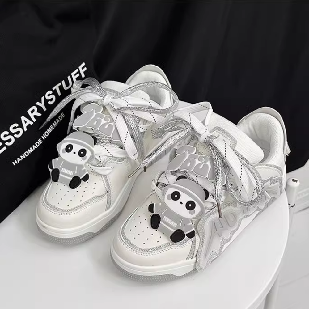 Cute Bear Patch 3D Letter Shoes