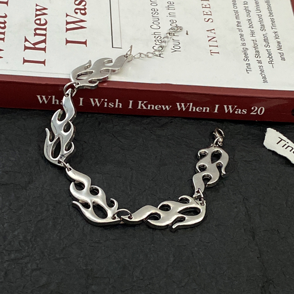 Hip Hop Flame Chain Bracelet