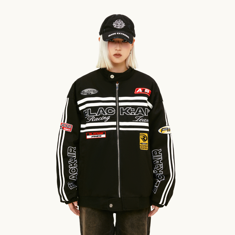 Motorcycle Style high street stand-up Jacket