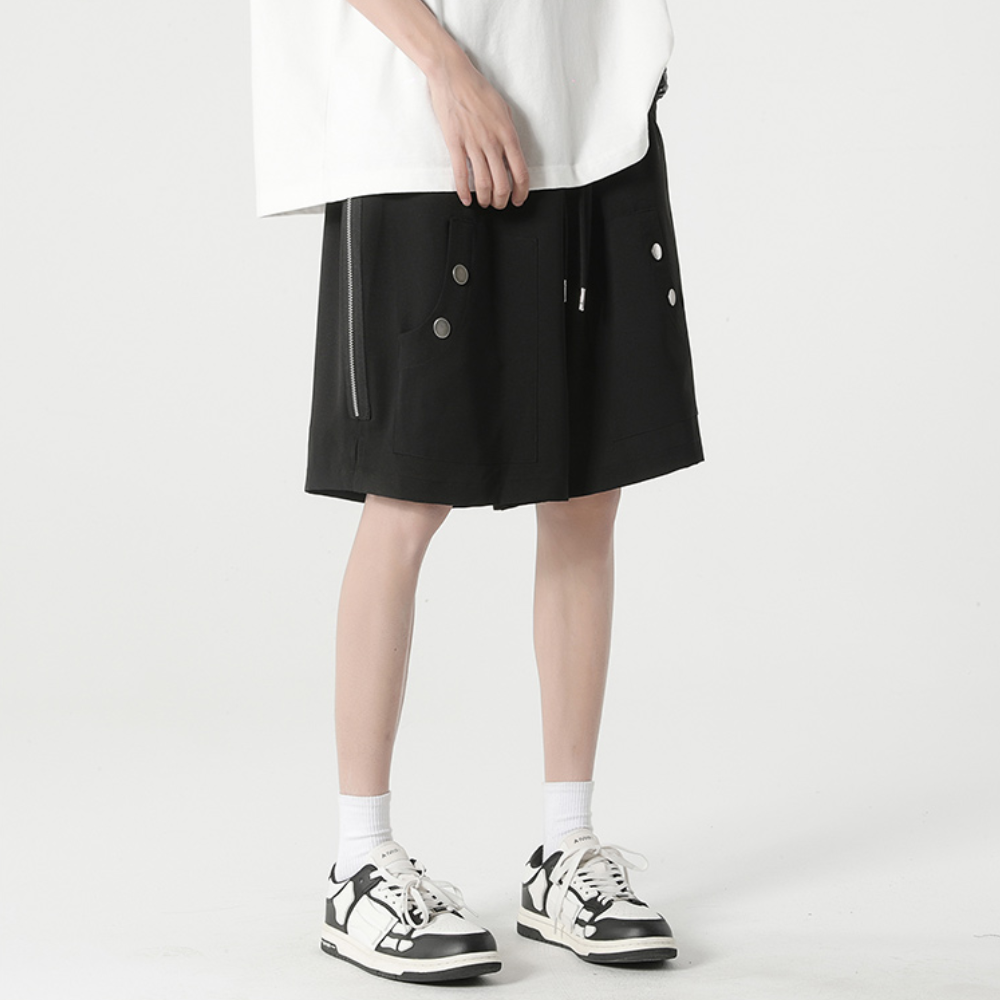 Simple Fashion Solid Color Cargo Shorts