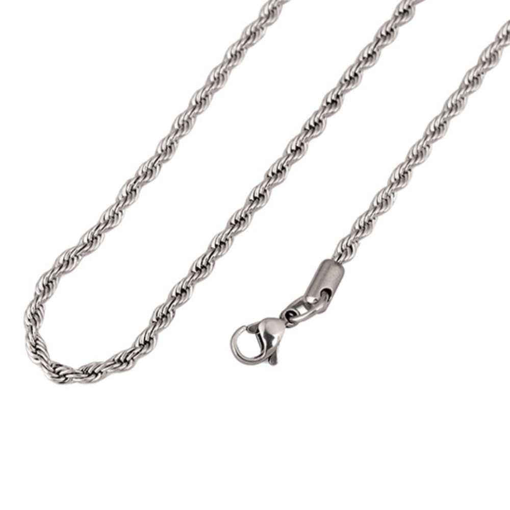 Fashion Steel Titanium Twist Necklace