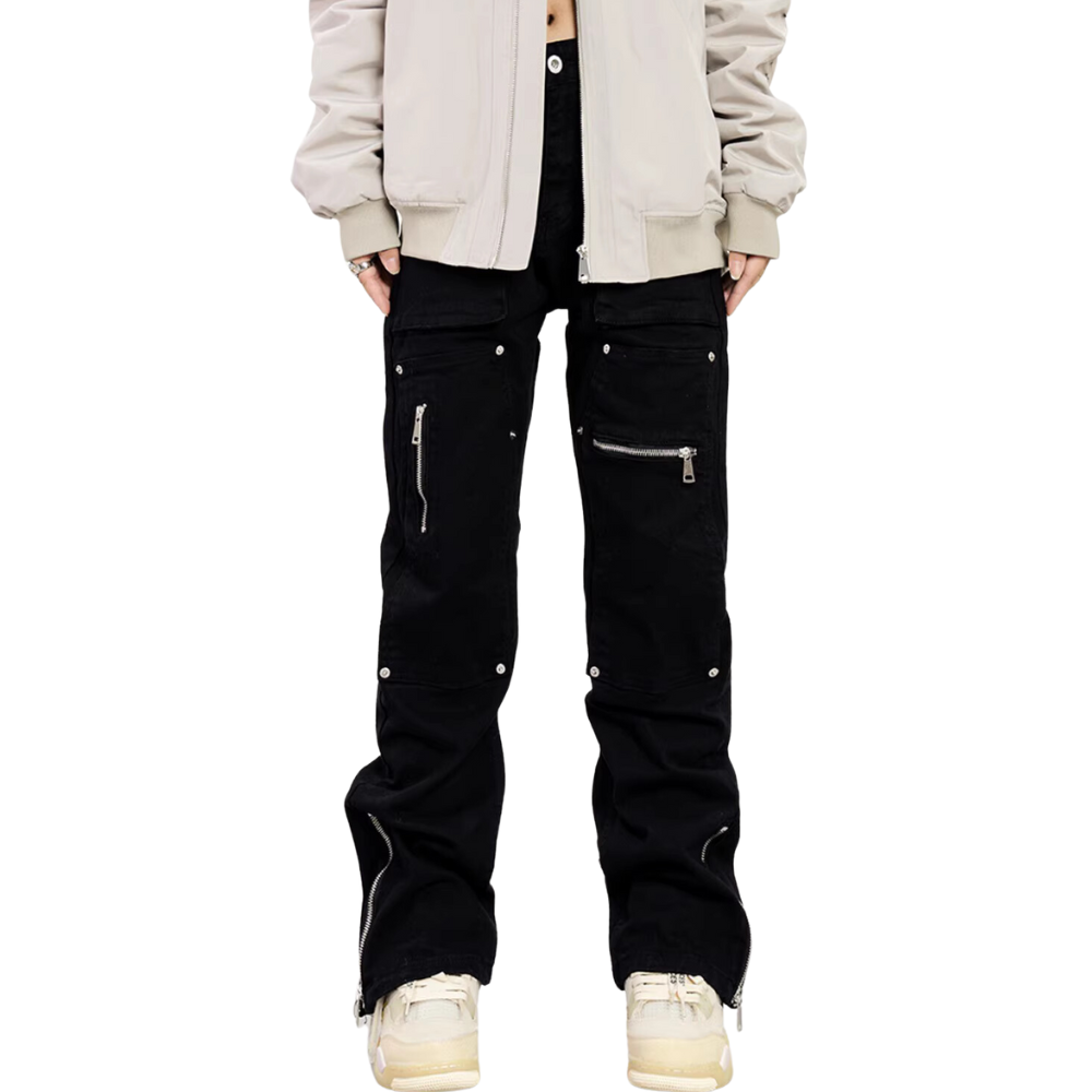 American Multi-Pocket Stud Jeans