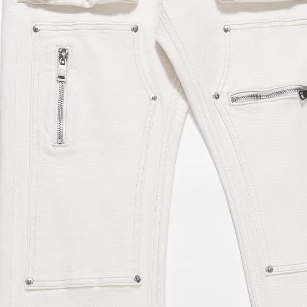 American Multi-Pocket Stud Jeans