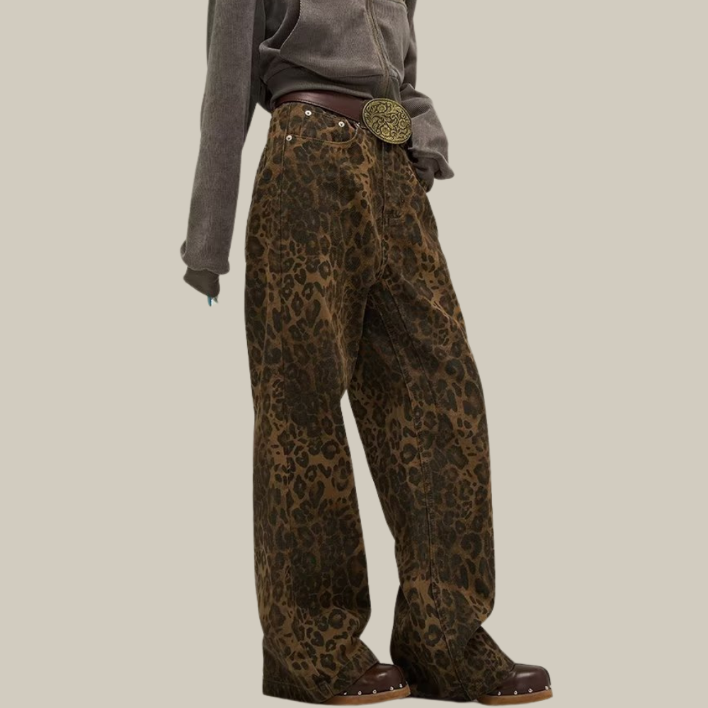 Women's Leopard Jeans