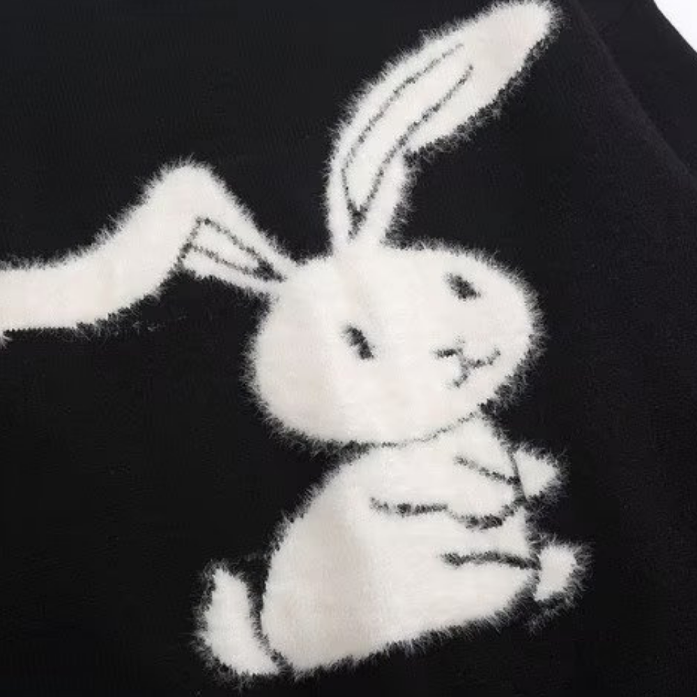 Cute Head-up Bunny Sweater