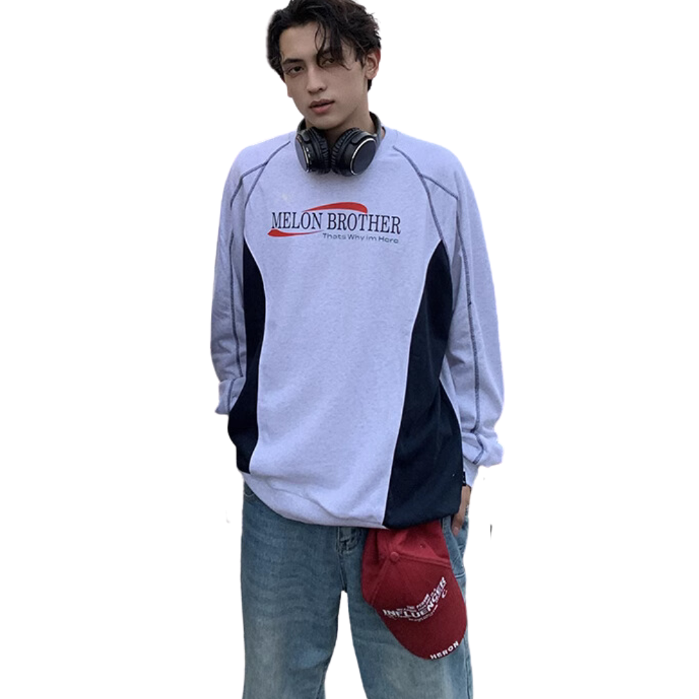 High Street Switching Letter Sweatshirt