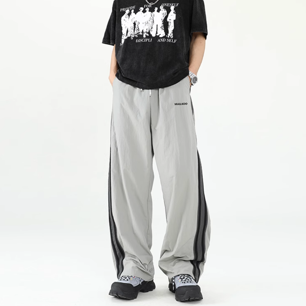 Contrast Color Quick-Drying Sweatpants