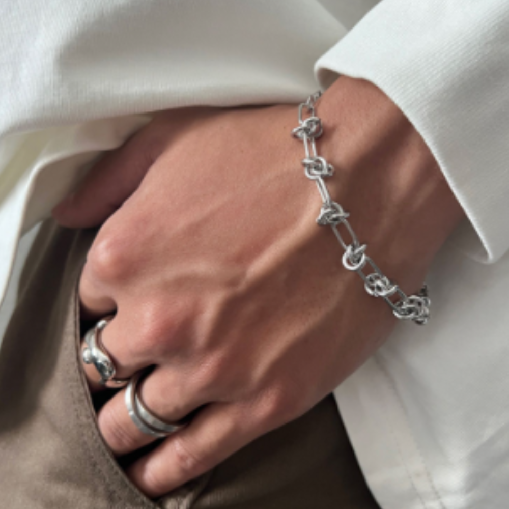 Simple Street Creative Stitching Bracelet&Necklace