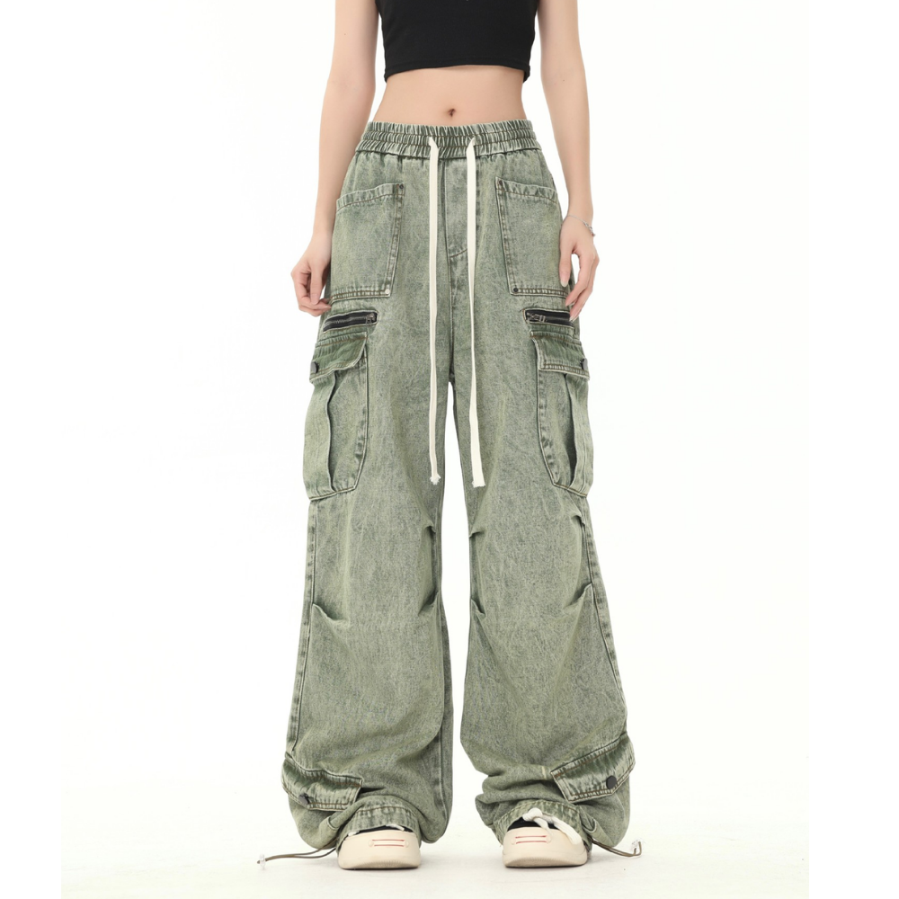 Retro Green Heavy Duty Jeans
