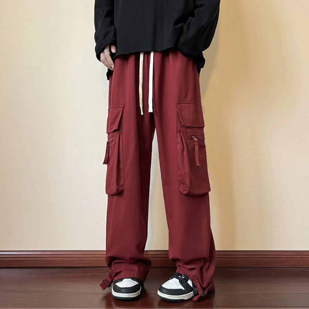 High Street Hip Hop Pocket Zip Cargo Pants