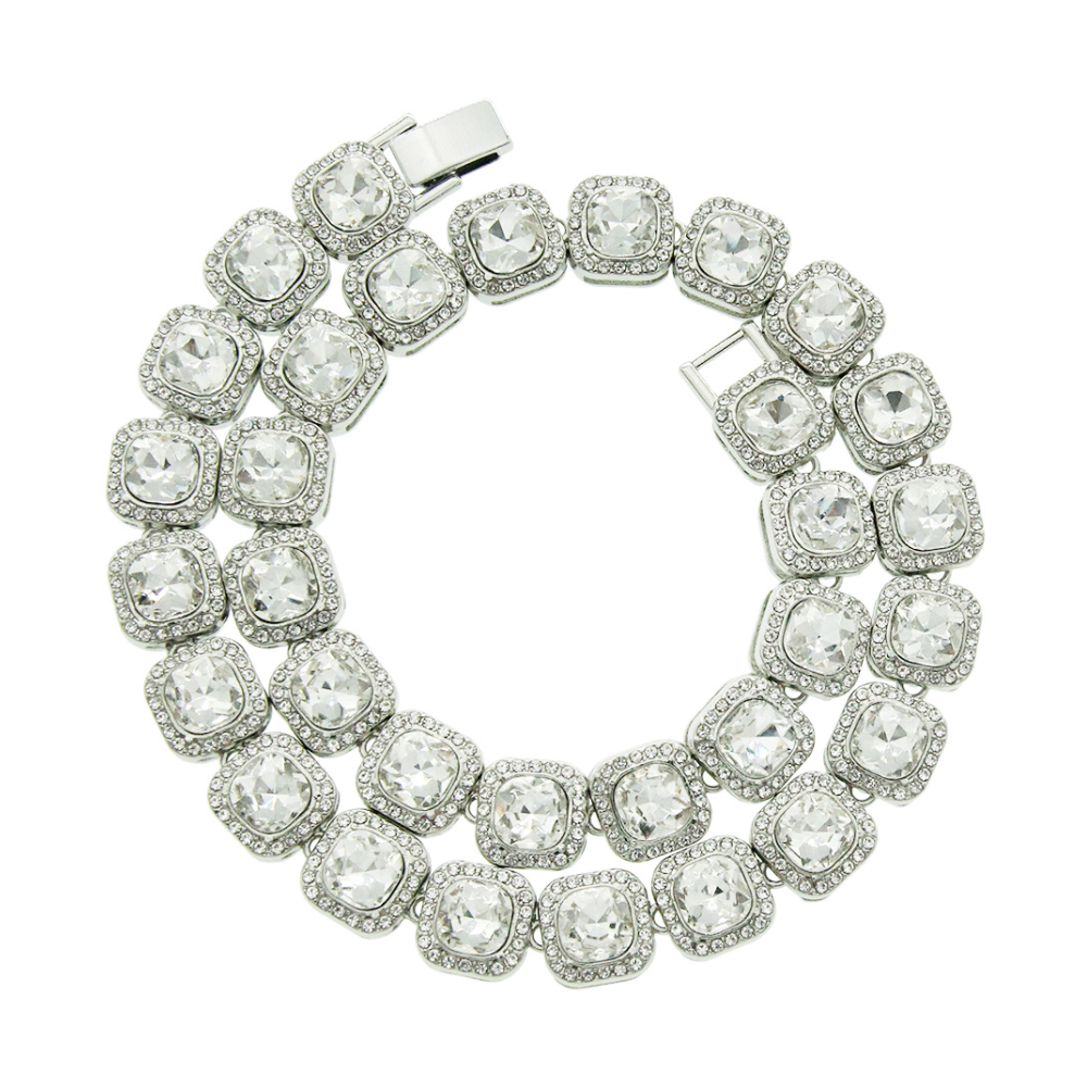 Square Diamond Cuban Necklace