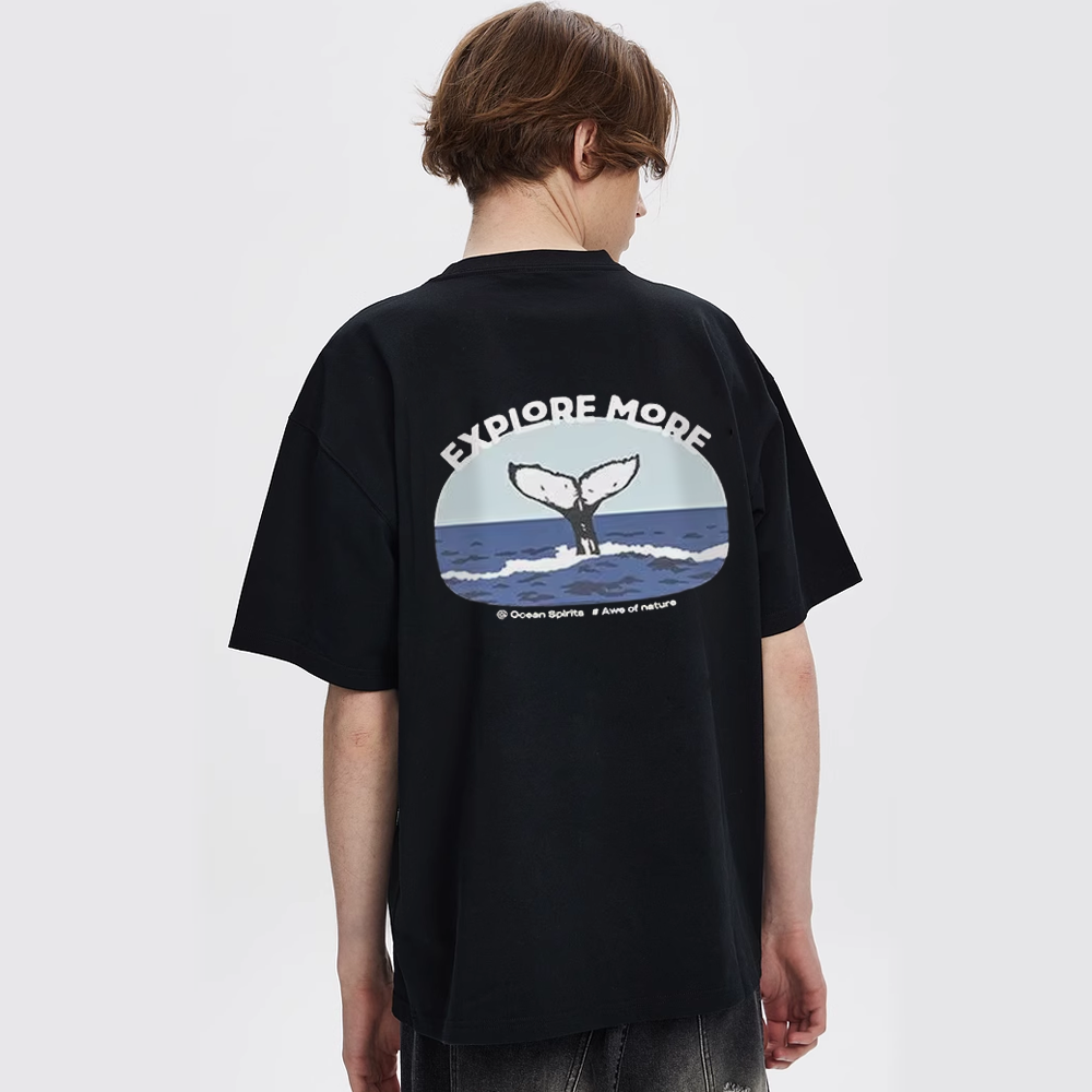 Cute Sea Whale Tail T-Shirt