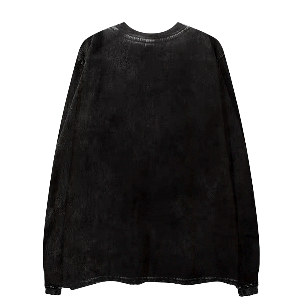 Newspaper Splicing Sense Long-Sleeve Shirt