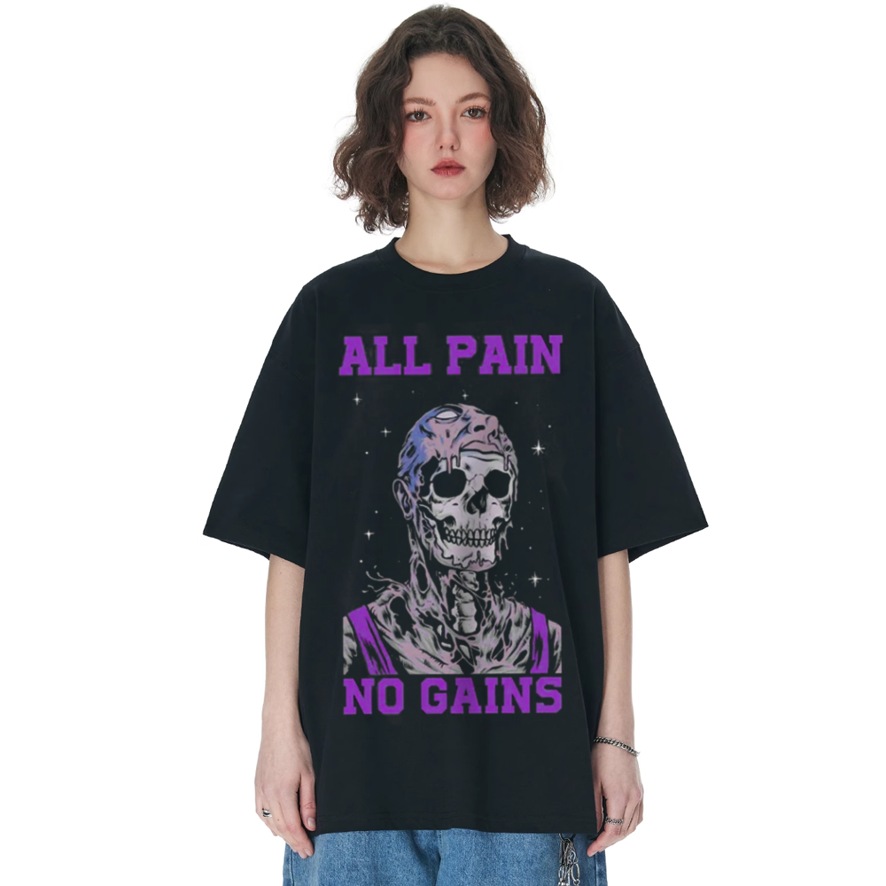 Anime Print Trendy Crew Neck T-shirt