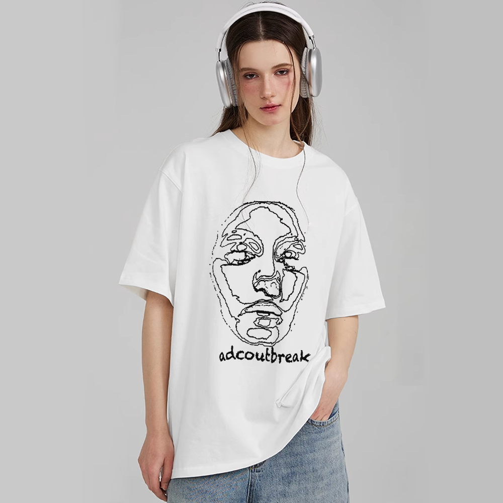 Line Face T-Shirt