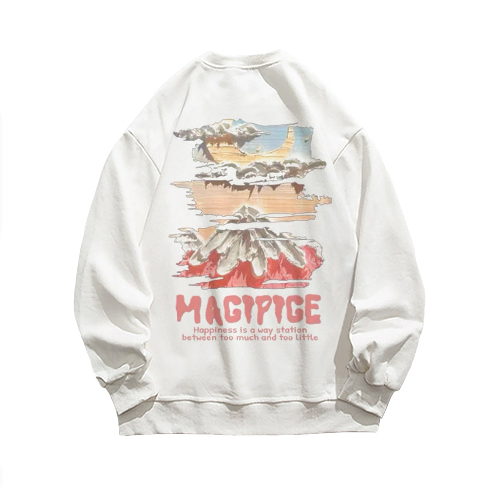 Casual Comic Volcano Sweatshirt