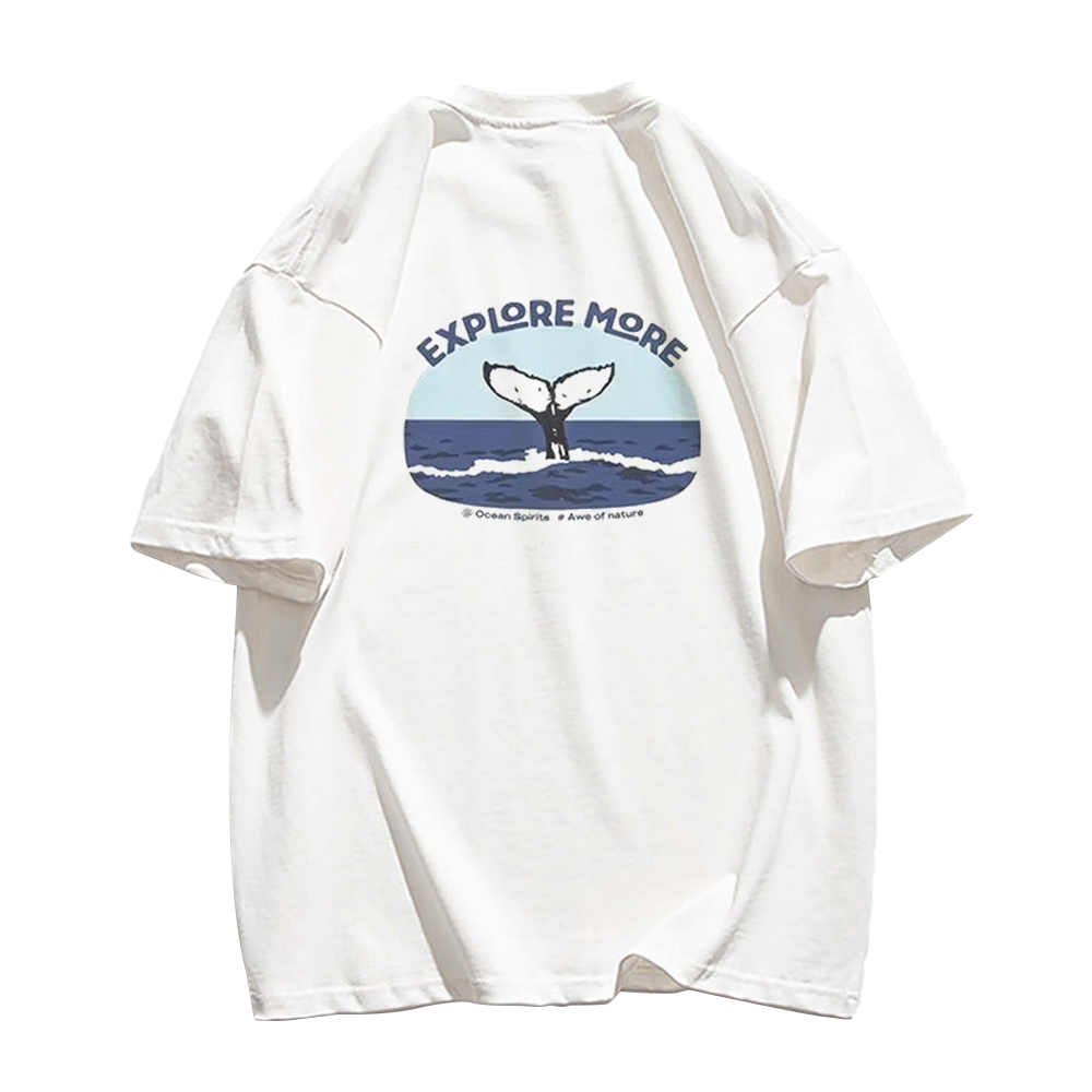 Cute Sea Whale Tail T-Shirt