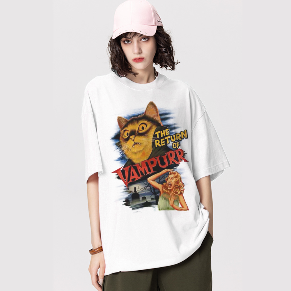 Vintage Vampire Cat T-Shirt