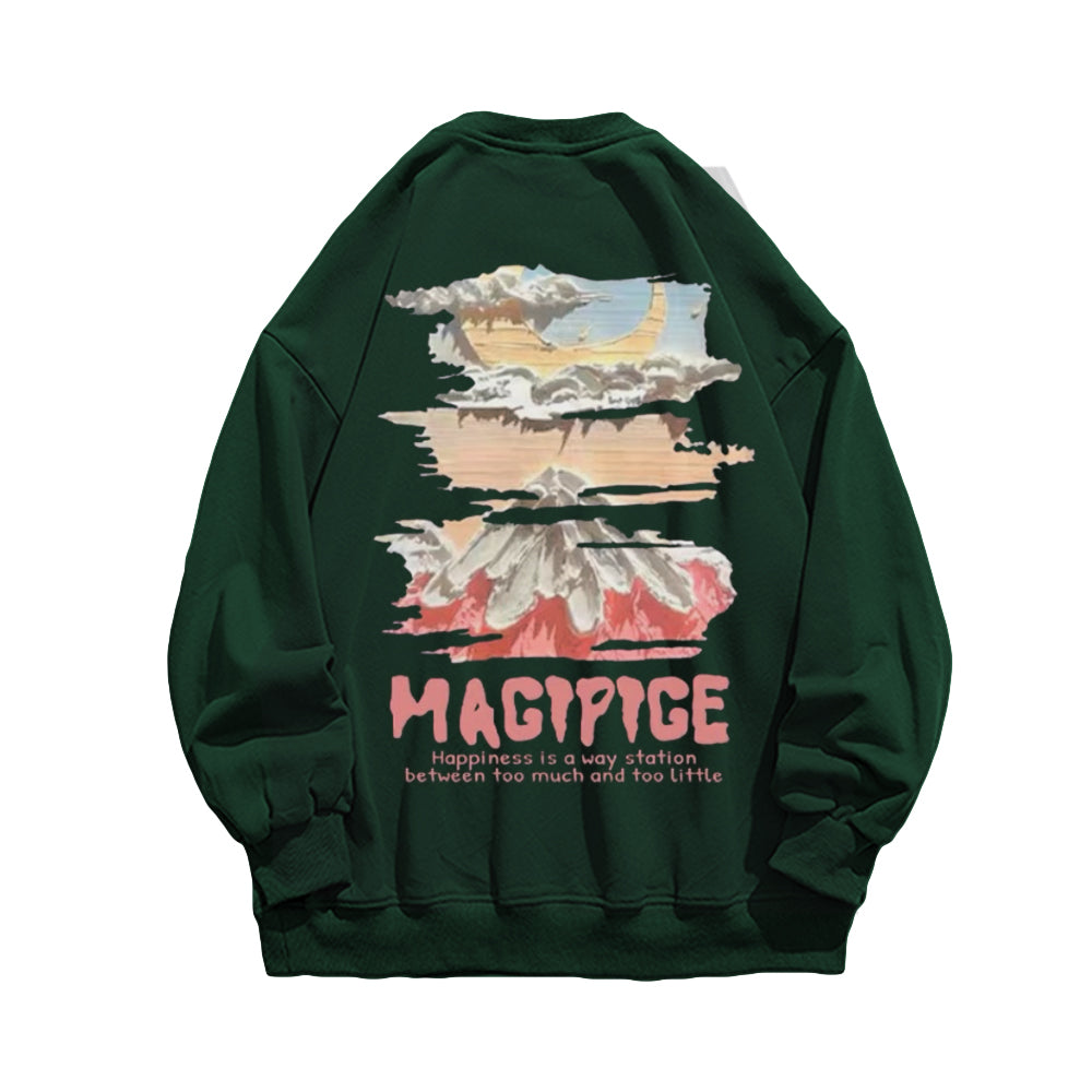 Casual Comic Volcano Sweatshirt