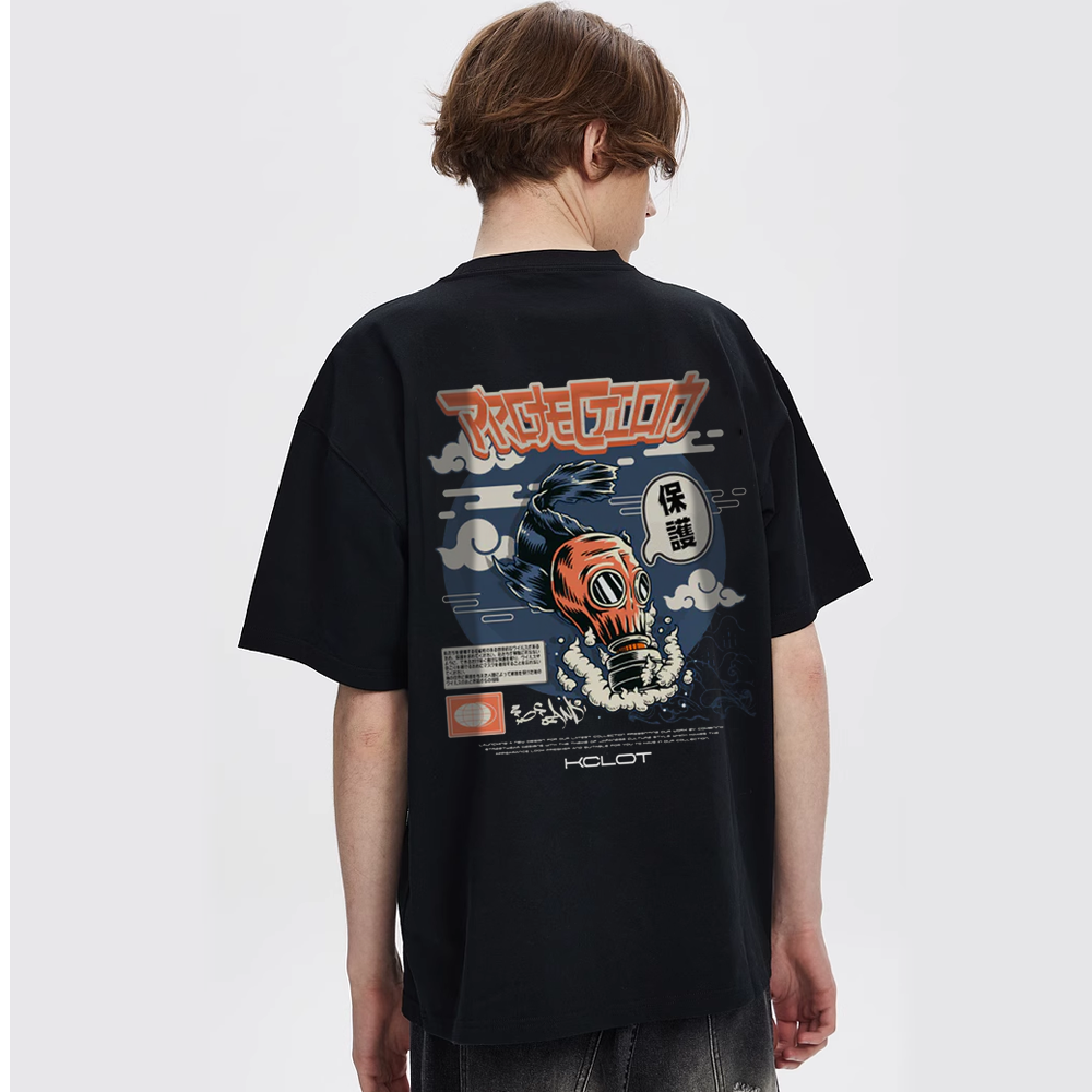Cartoon Fish Print T-Shirt