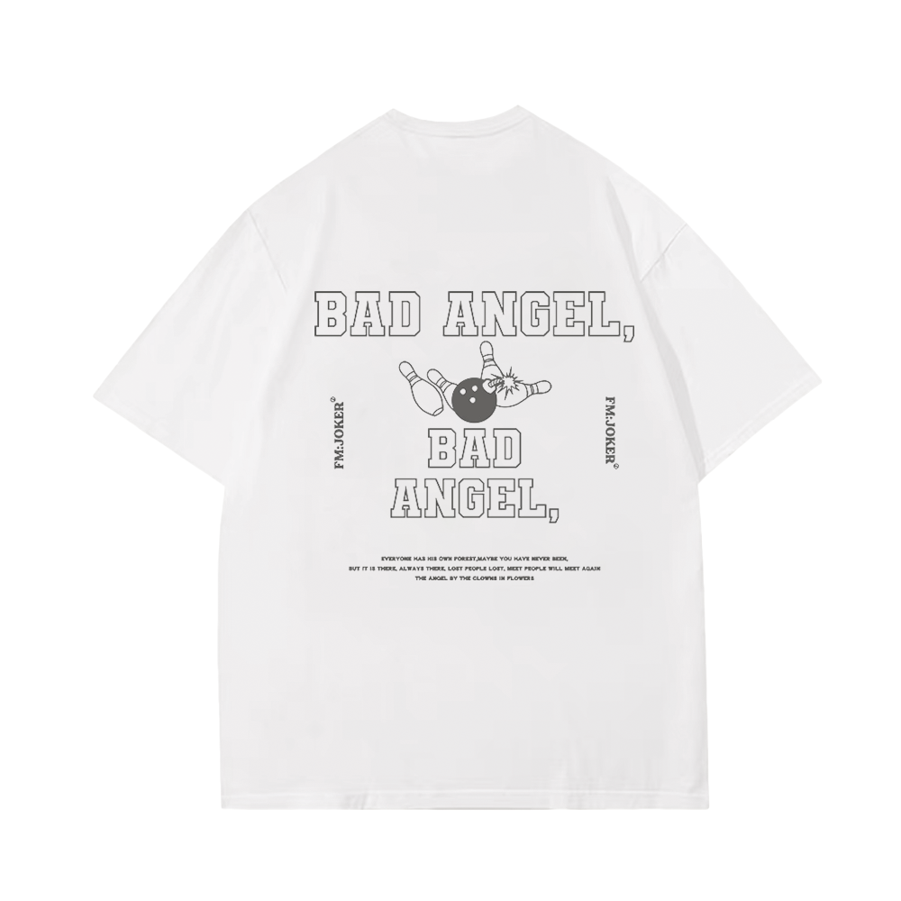 Cute Bad Angel Bowling T-Shirt