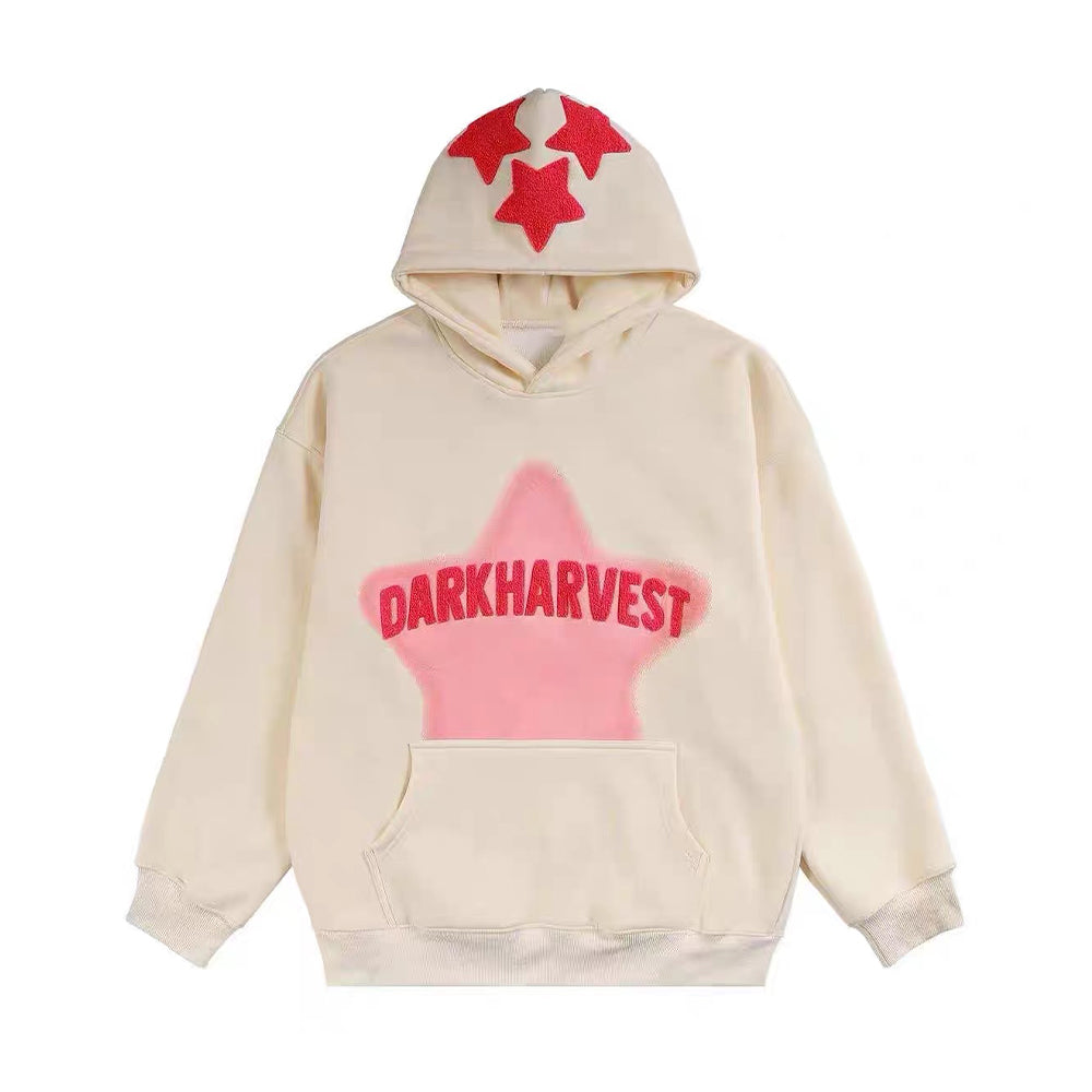 High Street Retro Alphabet Stars Hoodie