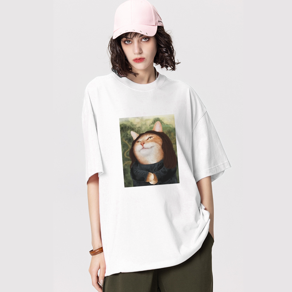 Funny Cat Print T-Shirt