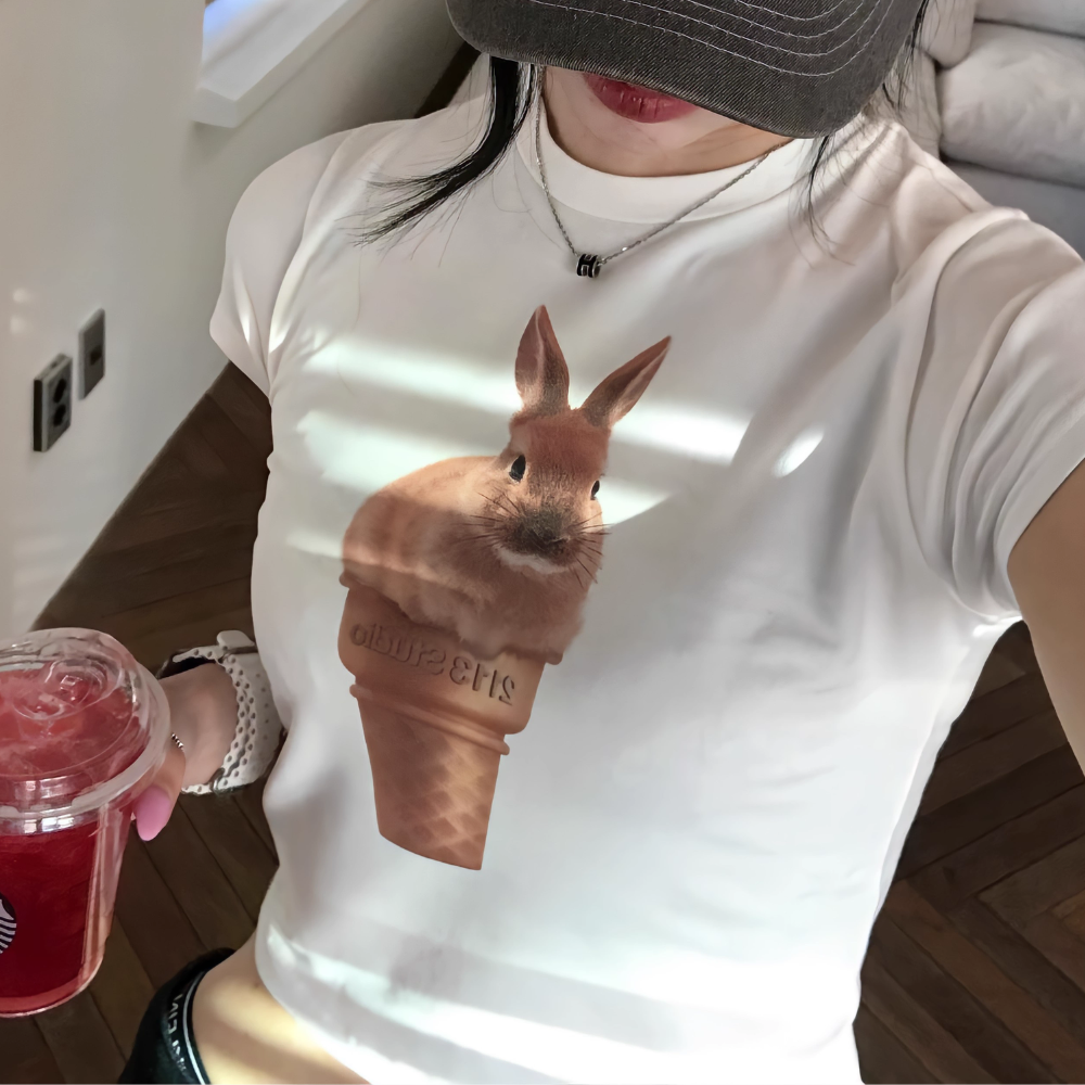 Women's Cone Rabbit Short-Shirt