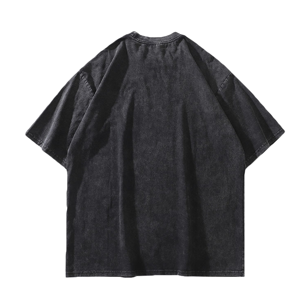 Black And White Doberman Washed T-Shirt
